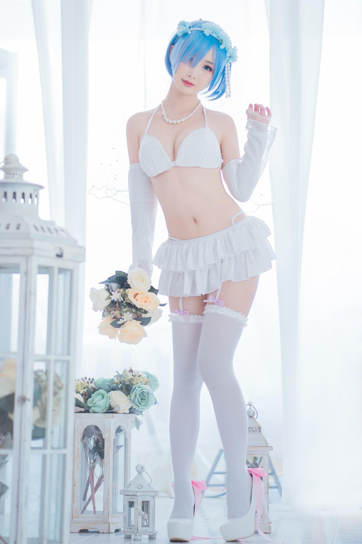 Cosplay 面饼仙儿 花嫁蕾姆(17)