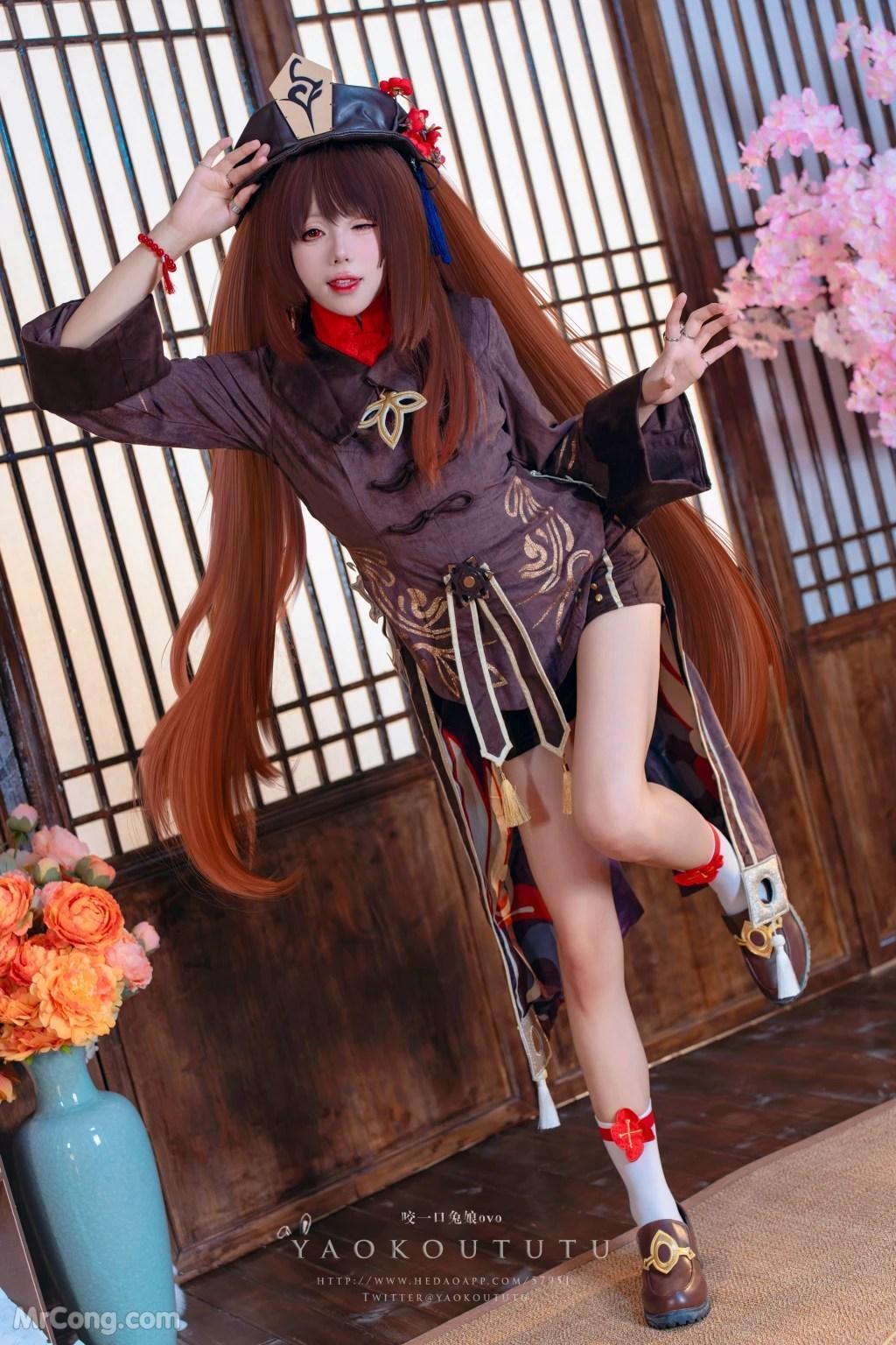 Coser@黏黏团子兔: 往生堂堂主胡桃&ミチノチモシーキミノキモチ (66 photos )(44)