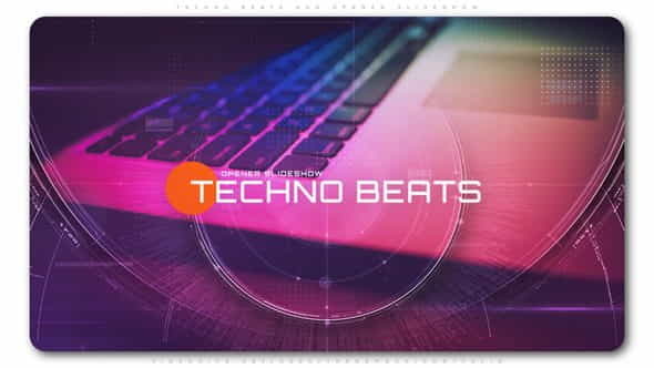 Techno Beats HUD Opener Slideshow - VideoHive 23555634