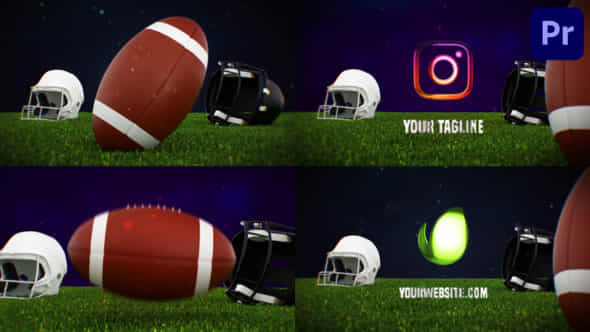 American Football Logo - VideoHive 47317438