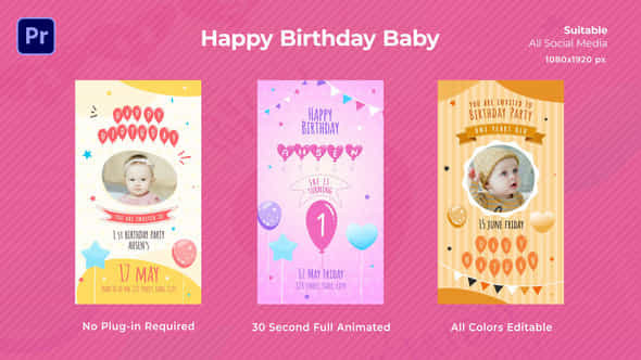 Happy Birthday Baby - VideoHive 52105689