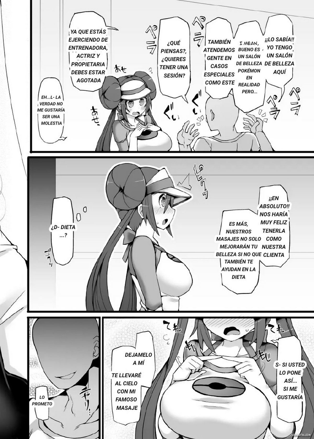 Pokemon Trainer Mei Kyousei Saiin Massage ~Seikan Kaihatsu Dosukebe Massage Acme~ (Pokémon) xxx comics manga porno doujin hentai español sexo 