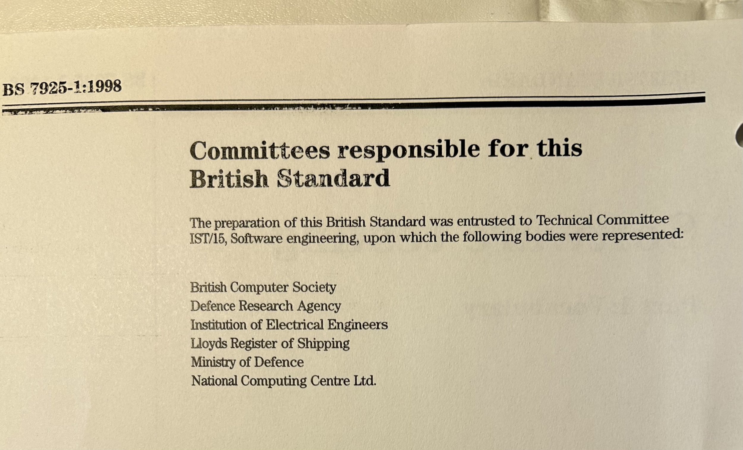 Committees responsible