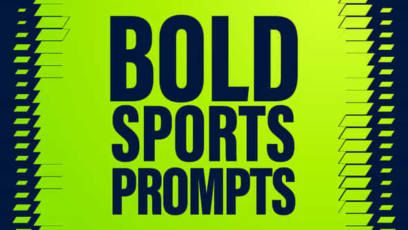 Bold Sports Prompts - VideoHive 38278011