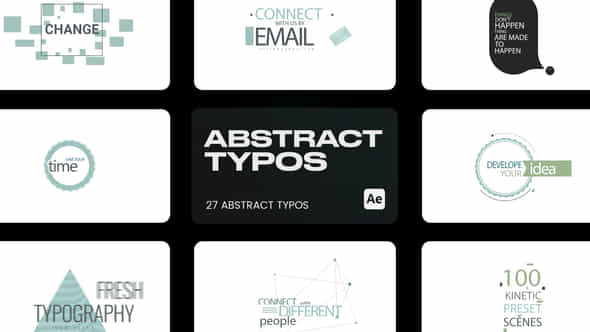 Abstract Typo for - VideoHive 43435543