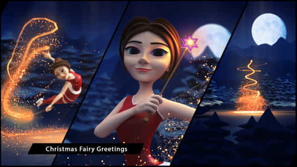 Christmas Fairy Greetings - VideoHive 9682715