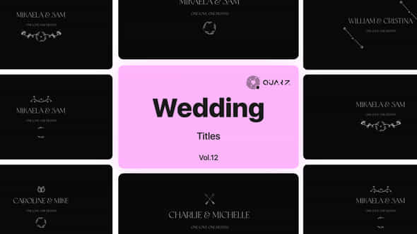 Wedding Titles Vol 12 - VideoHive 48928920