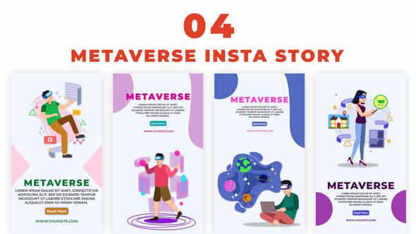 3D Metaverse Instagram - VideoHive 38986283