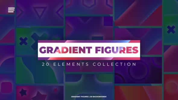 Gradient Figures Backgrounds - VideoHive 47218533