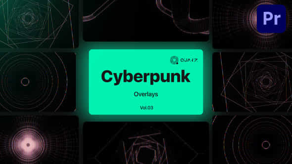 Cyberpunk Overlays - VideoHive 47591419