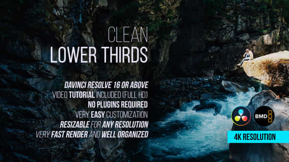 Clean Lower Thirds - VideoHive 32173464