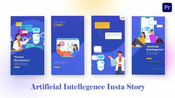 Artificial Intelligence Instagram - VideoHive 44608616