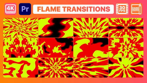 Flame Transitions | Premiere Pro - VideoHive 29849647