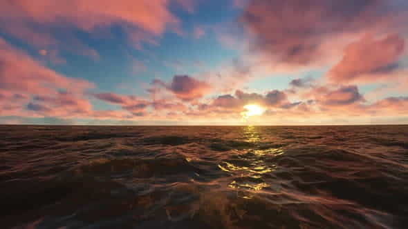 Sunrise in the Ocean - VideoHive 31734030