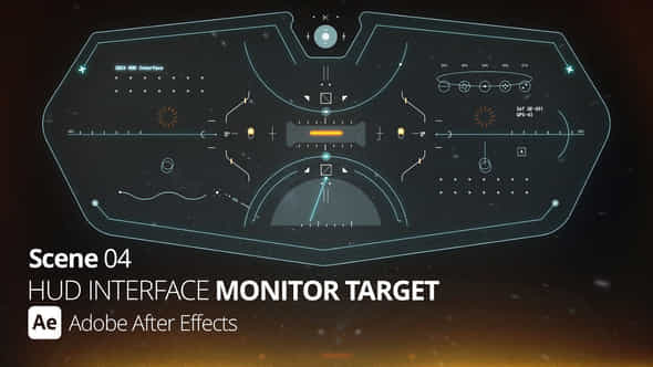 Hud Interface Monitor Target 04 Ae - VideoHive 52723019