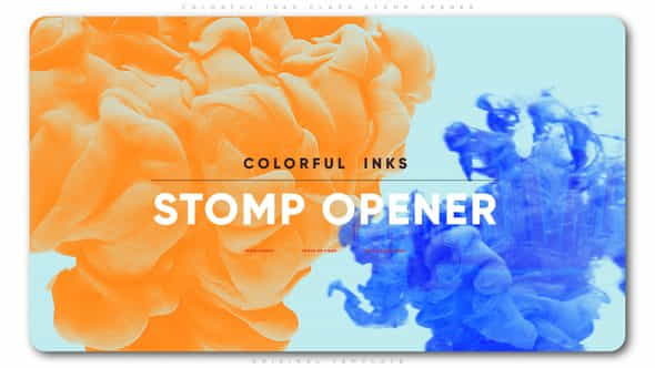 Colorful Inks Claps Stomp Opener - VideoHive 22921755