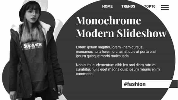 Monochrome Modern Slideshow - VideoHive 25995956