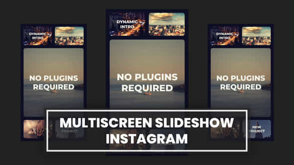 Multiscreen Instagram Slideshow - VideoHive 54302155