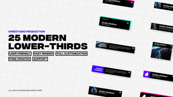 Modern Lower-Thirds - VideoHive 42890995