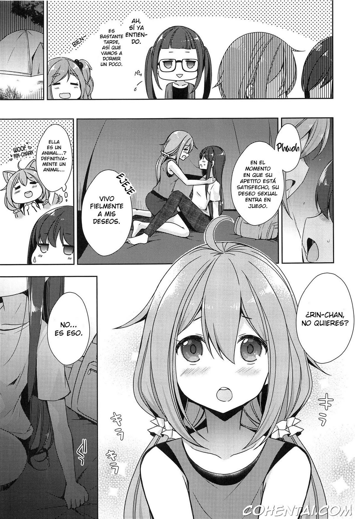 Rin to Nadeshiko ~Camp no Yoru wa Hen~ (Yuru Camp) xxx comics manga porno doujin hentai español sexo Nadeshiko Kagamihara Rin Shima Yuru Camp | Laid-Back Camp