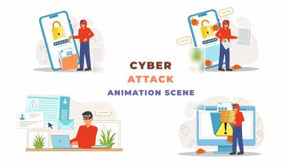 Cyber Attack - VideoHive 43043724