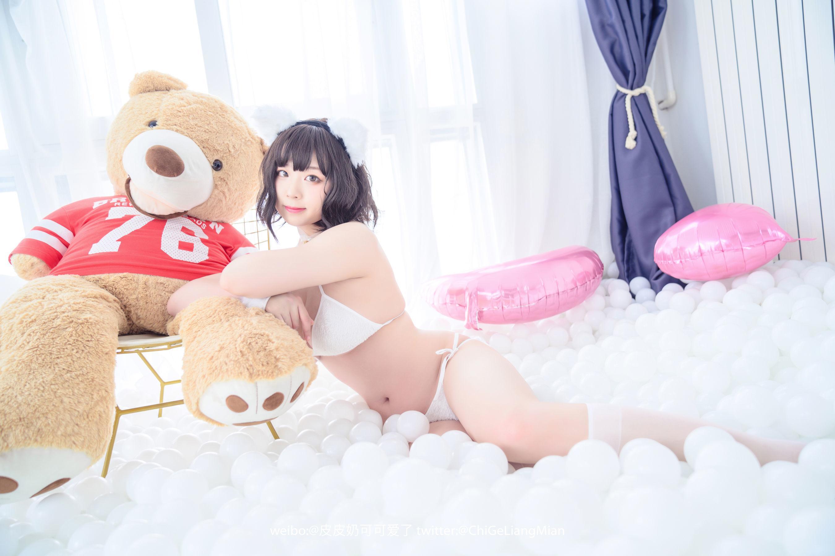 [美女Coser] 皮皮奶可可爱了啦 《白猫》 写真集(47)