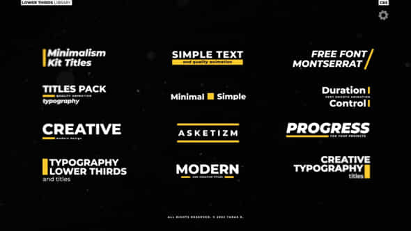 Minimal Titles After Effects - VideoHive 38343975