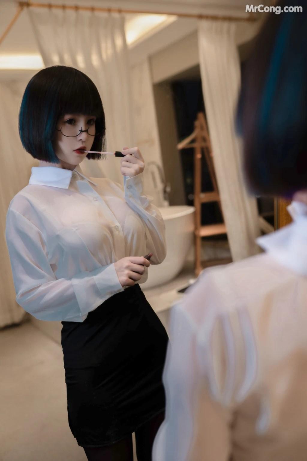 Coser@晕崽Zz: -迷情小秘 (62 photos)(23)