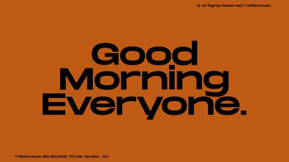 Bounce Text Animation Ae - VideoHive 56525175