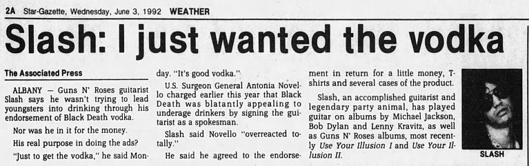 1992.03.13 - New York Daily News - Slash bottles deal (Slash) H7DQ0zqv_o