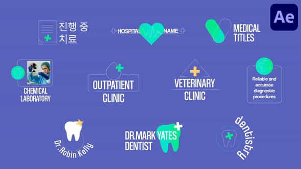 Medical Titles For After Effects - VideoHive 54199565