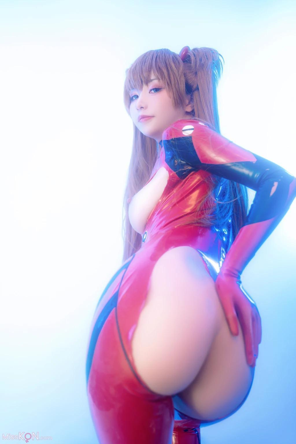 Coser@爆机少女喵小吉 (Nekokoyoshi): 明日香 人类补奸计划 (80 photos )(50)