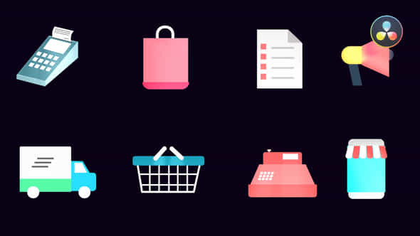 Shopping Icons Pack - VideoHive 37211867