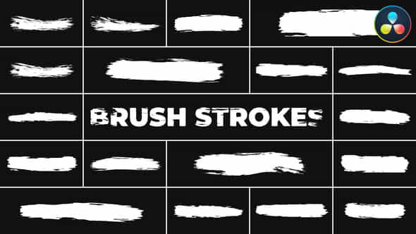 Brush Strokes For Davinci Resolve - VideoHive 48773728