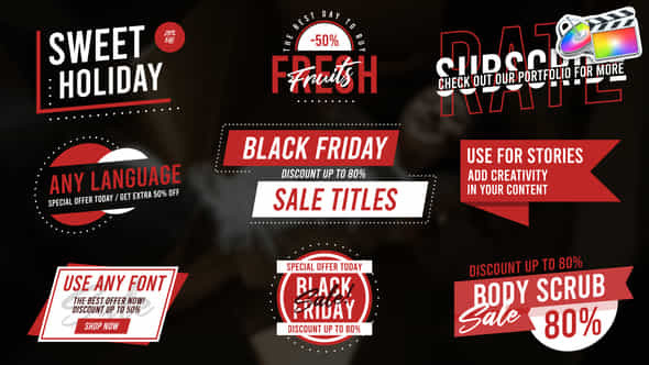 Black Friday Titles - VideoHive 44917414