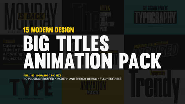 Big Titles Animation - VideoHive 44138670