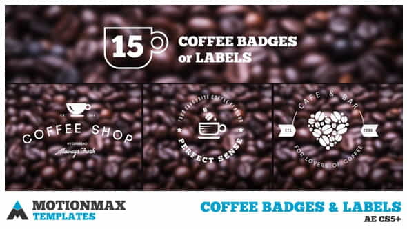 Coffee Badges and Labels - VideoHive 19192549