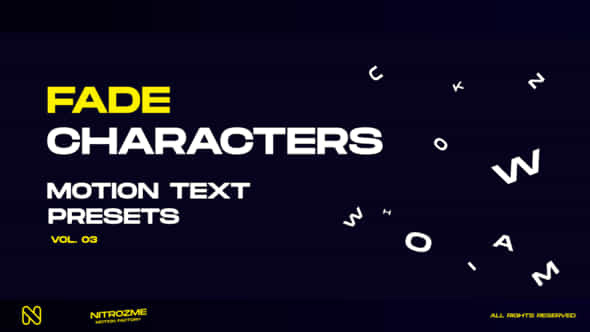 Characters Motion Text - VideoHive 45757023