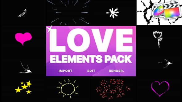 Love Elements | FCPX - VideoHive 24292004