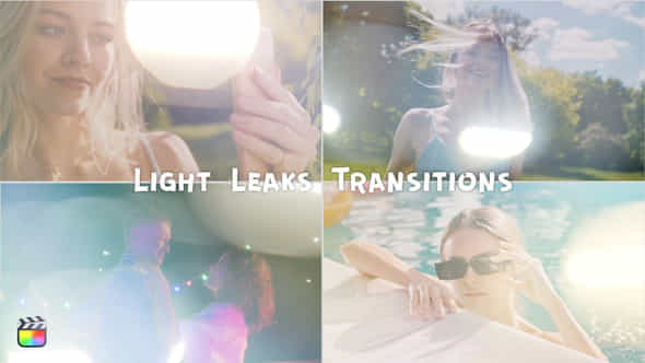 Light Leaks Transitions - VideoHive 46358497