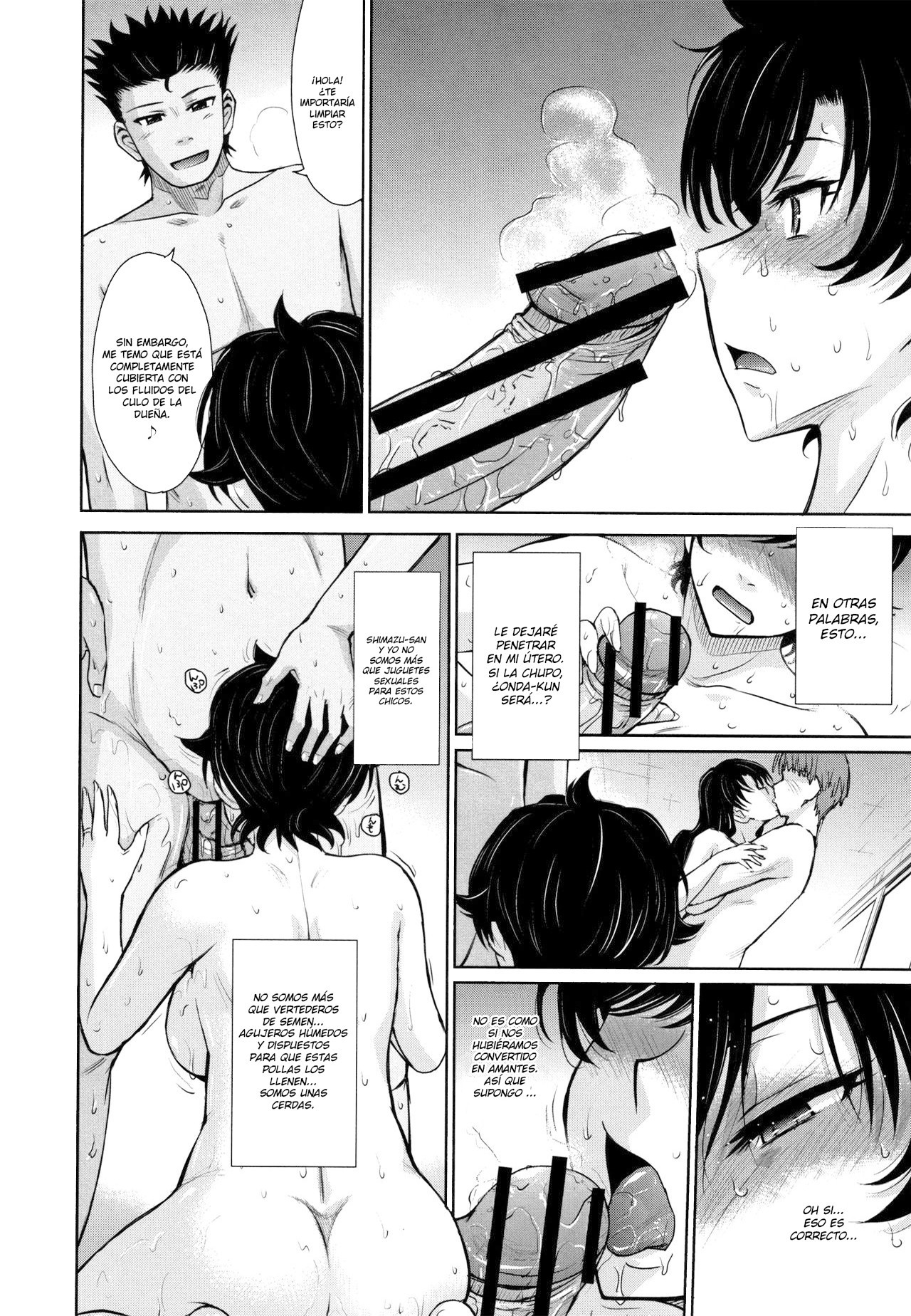 [Tsukino Jyogi] Hitozuma, Mitsu to Niku [Spanish] [Lozlauro]