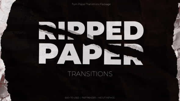 Ripped Paper Transitions - VideoHive 50658535