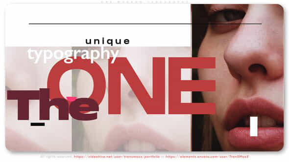 One Modern Typography - VideoHive 40726222