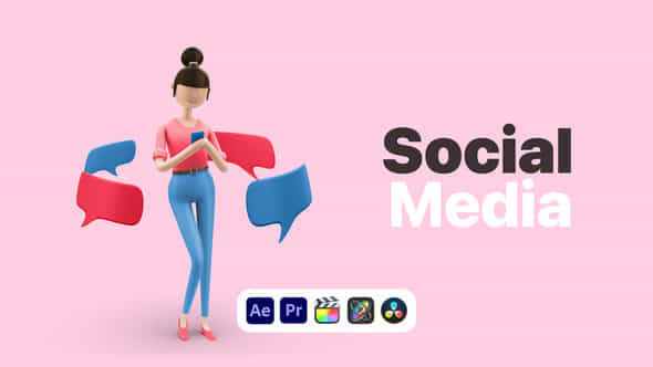 Explainer Girl Social Media - VideoHive 50622950