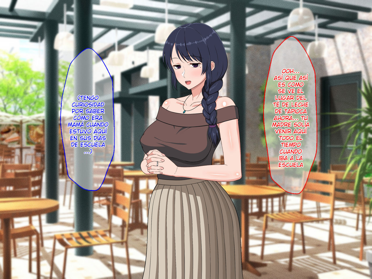 [Haruharutei] Sabishigari Bijin Haha wa Musuko to no Aiyoku Sex ni Oboreru [Spanish]