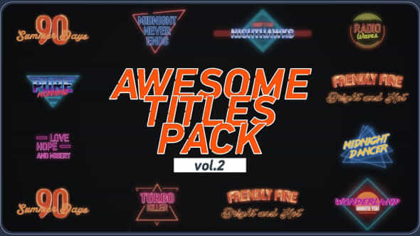 Awesome Title Pack - VideoHive 18770923