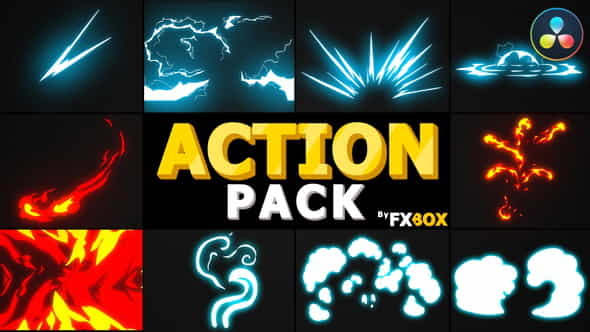 Action Elements Pack | DaVinci - VideoHive 32812487