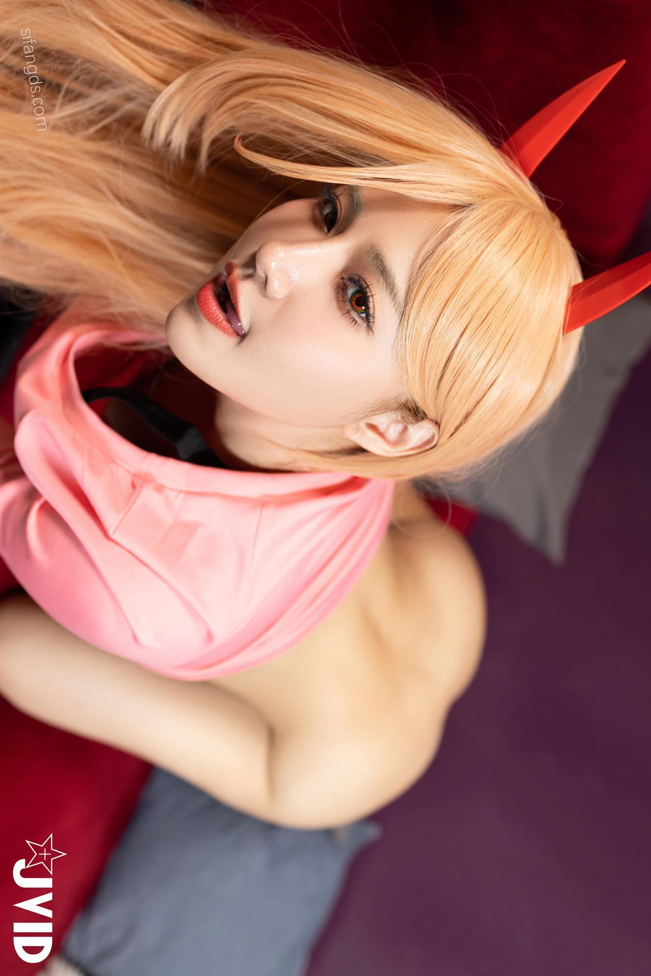 JVID Lele 樂樂 鏈鋸人惡魔帕瓦狂氣豪乳完整版這奶子真是大刺激 Set.03(28)