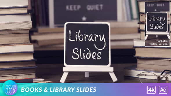 BooksLibrary Education Slides - VideoHive 26834863
