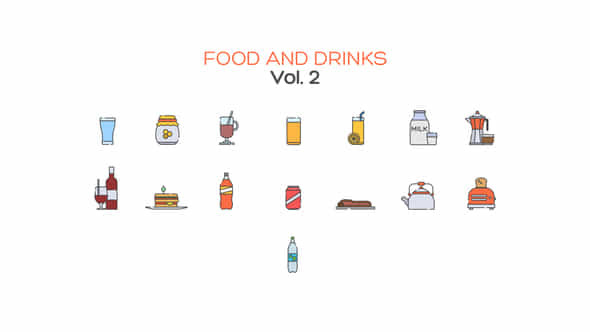 Food and Drinks - VideoHive 40436373
